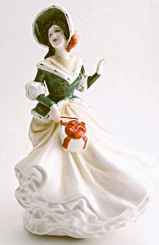 Royal Doulton Christmas day figurine hn4422 bone china hand made and painted in England