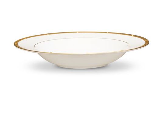 Noritake Rochelle Gold Soup Bowl 12oz. Bone China, 8.5"diameter - Royal Gift