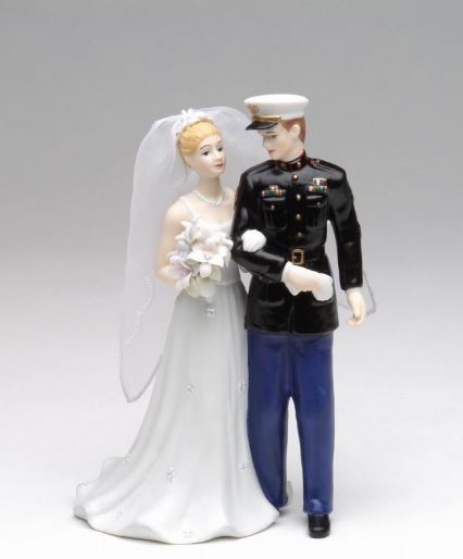 Cosmos Marine Bride and Groom Figurine 7 1/4" - Royal Gift