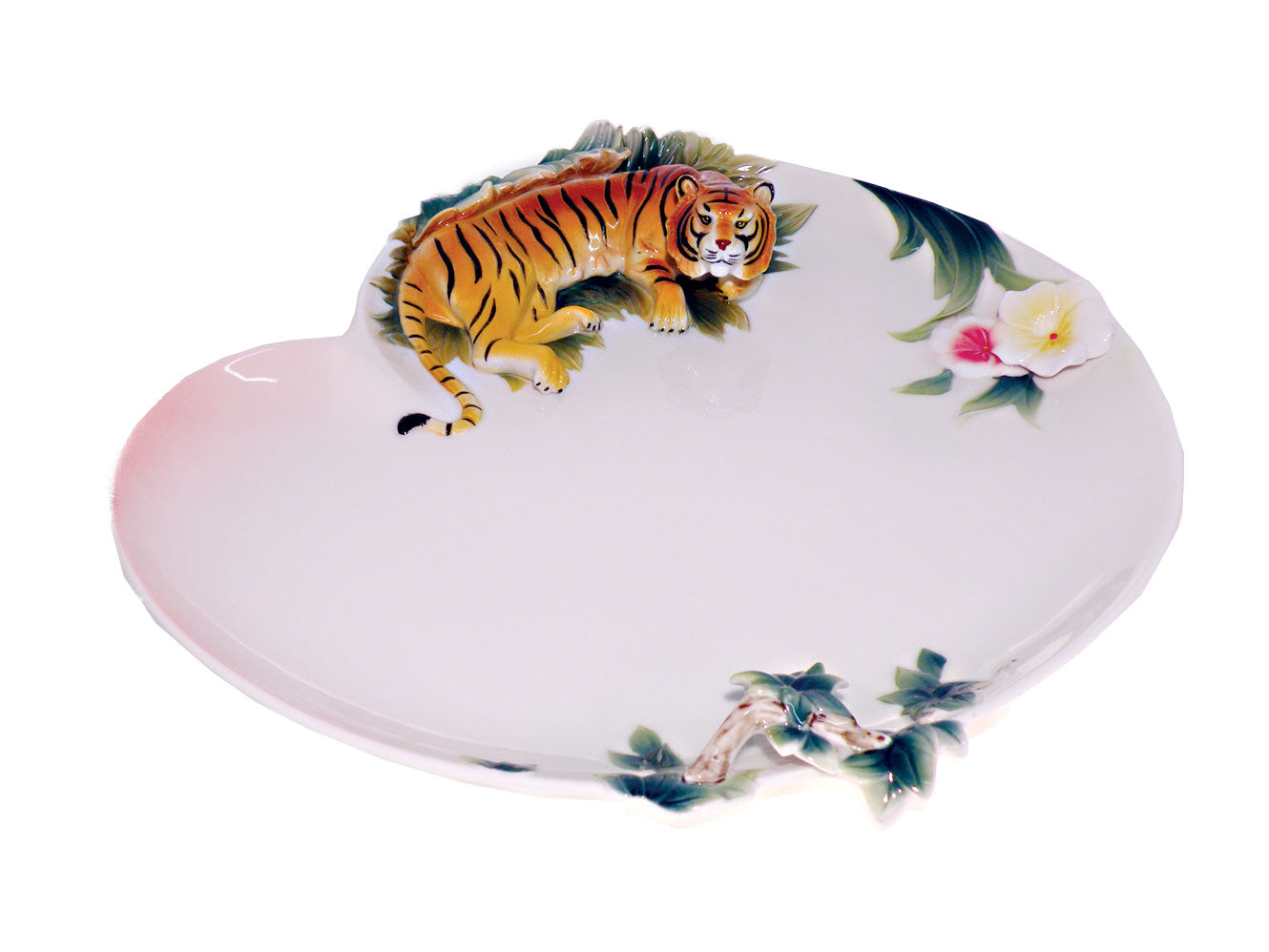 Tiger Porcelain Platter 13" - Royal Gift