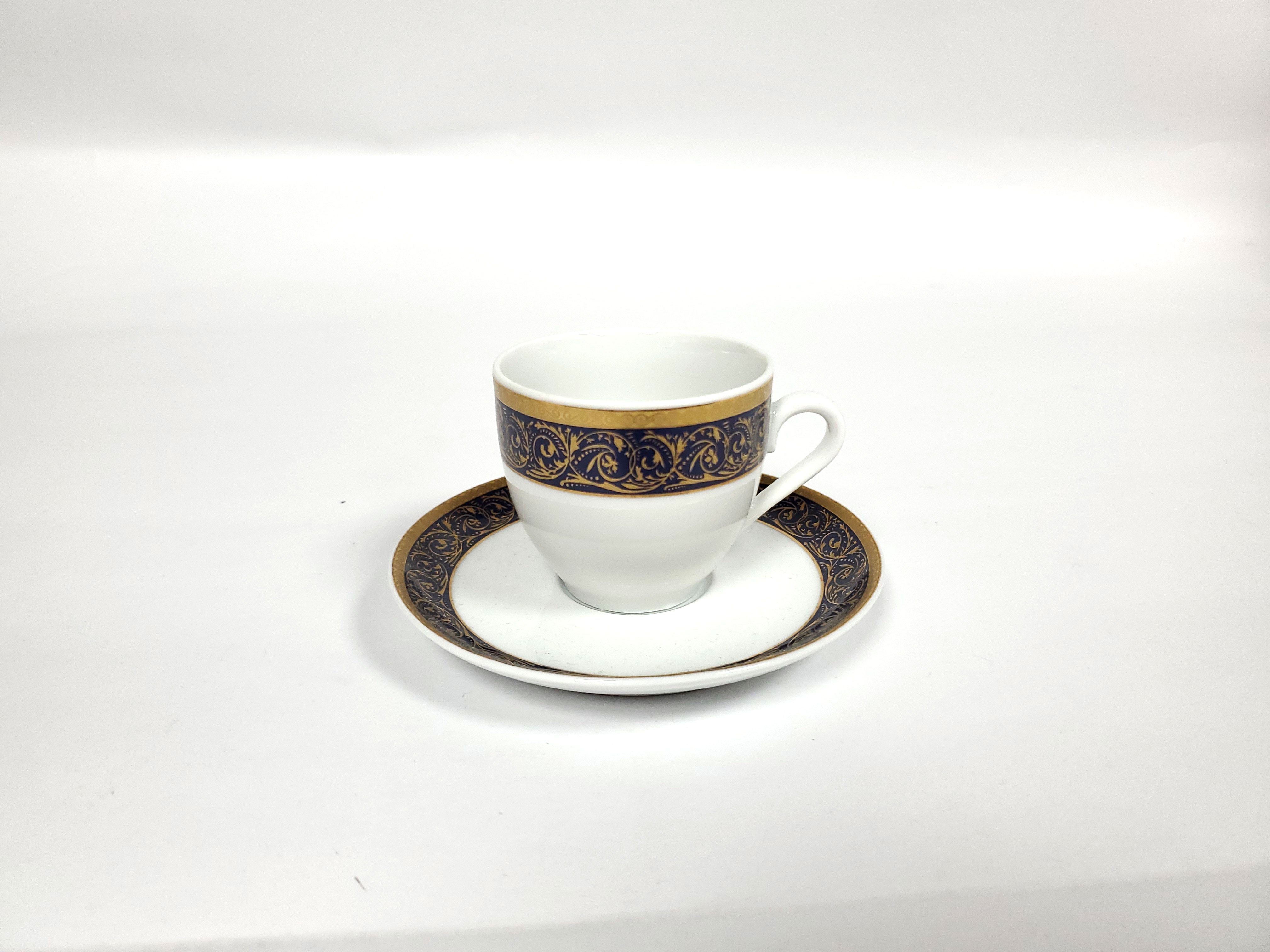 Mocha Set Gold & Cobalt Blue 29-Piece Coffee Set - Royal Gift
