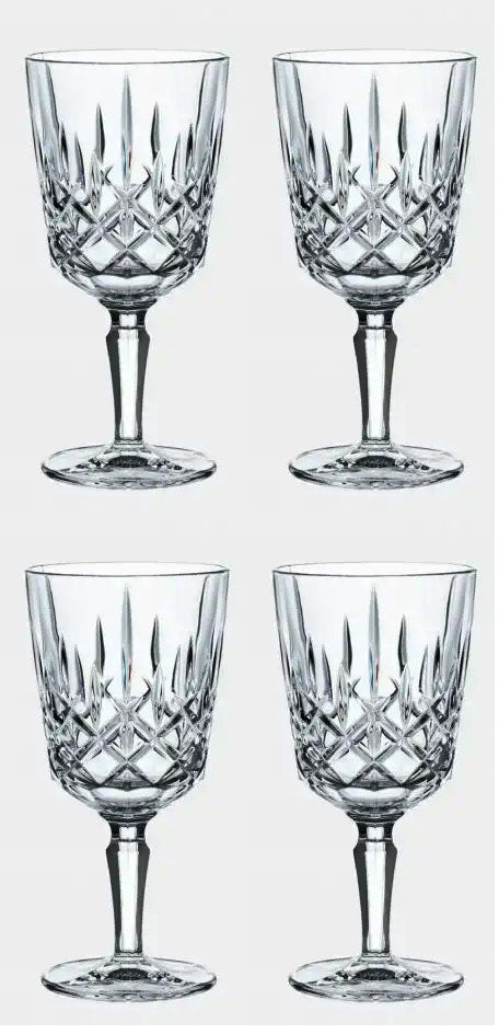 Nachtmann Noblesse Crystal Wine Stems, Set of 4, Made of Crystal Glass - Royal Gift