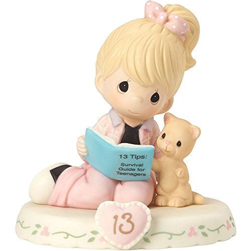 Precious Moments birthday Age 13 Girl, Growing in Grace,162012 Porcelain Figurine - Royal Gift