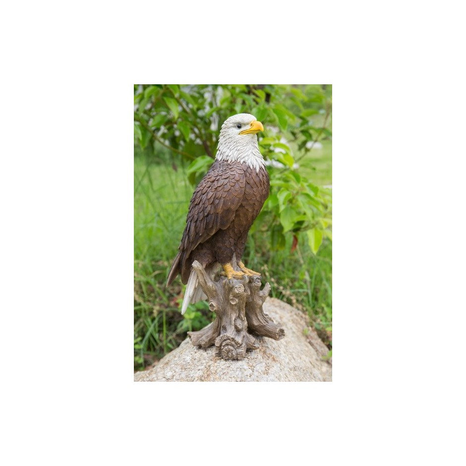 EAGLE 6" X 8" X 16" TALL High detailed Ceramic Statue - Royal Gift