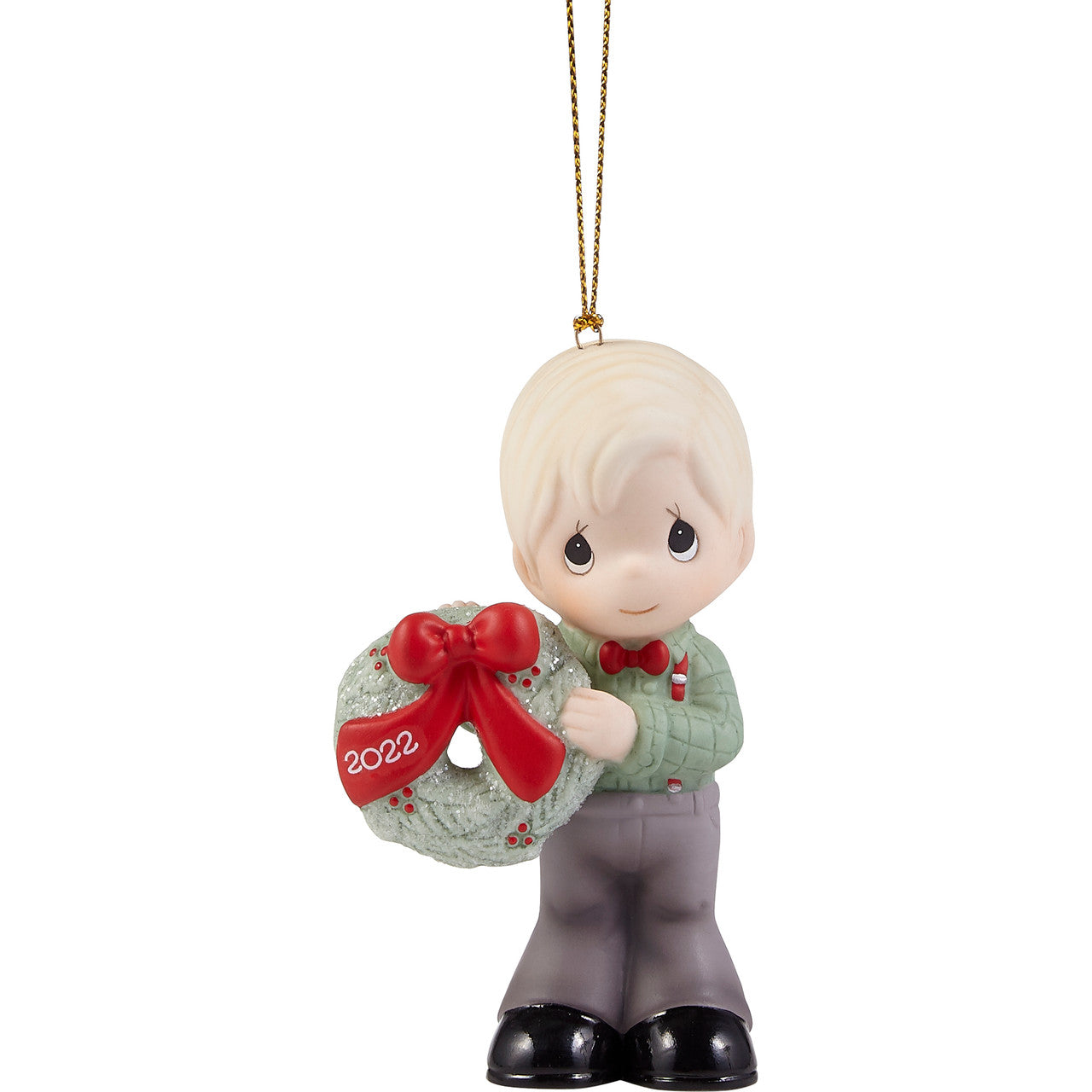 Precious Moments 2022 Boy ornament "May Your Christmas Wishes Come True" - Royal Gift