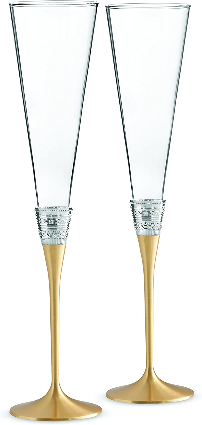 VW WITH LOVE FLUTE PAIR GOLD - Royal Gift