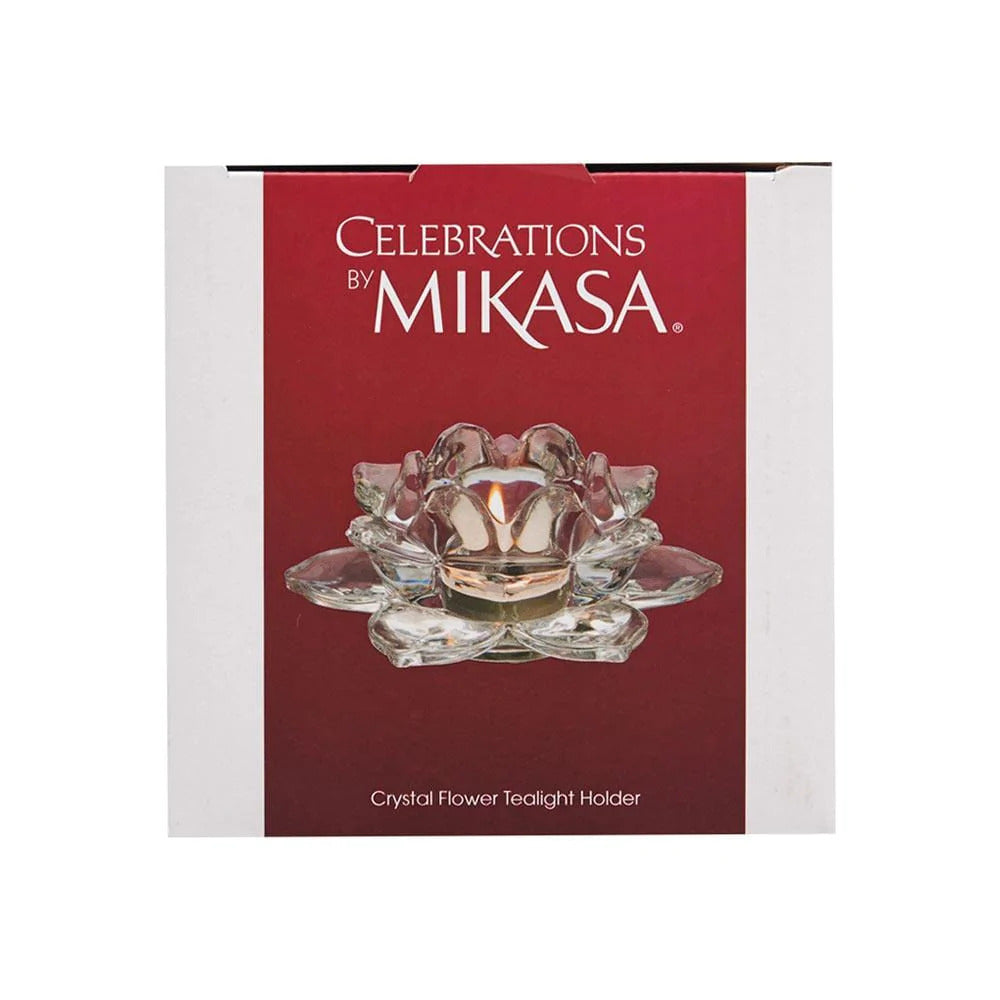 Mikasa Tealight Crystal Holder 5"diameter X 2"tall. - Royal Gift