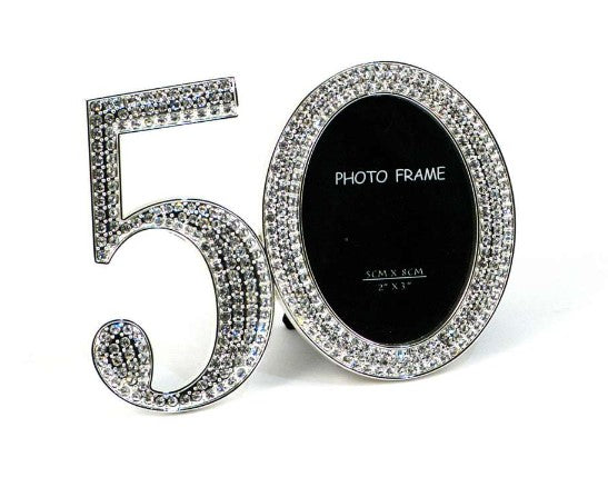 50 Frame Glitter, great gift for 50th birthday or 50th anniversary - Royal Gift