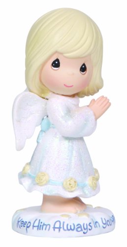 Precious Moments (Keep Him Always in Your Heart) Figurine 3.5"tall - Royal Gift
