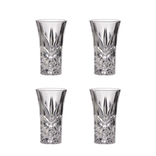 Ashford Crystal Shot Glasses 60ml - Pack of 4 - Royal Gift
