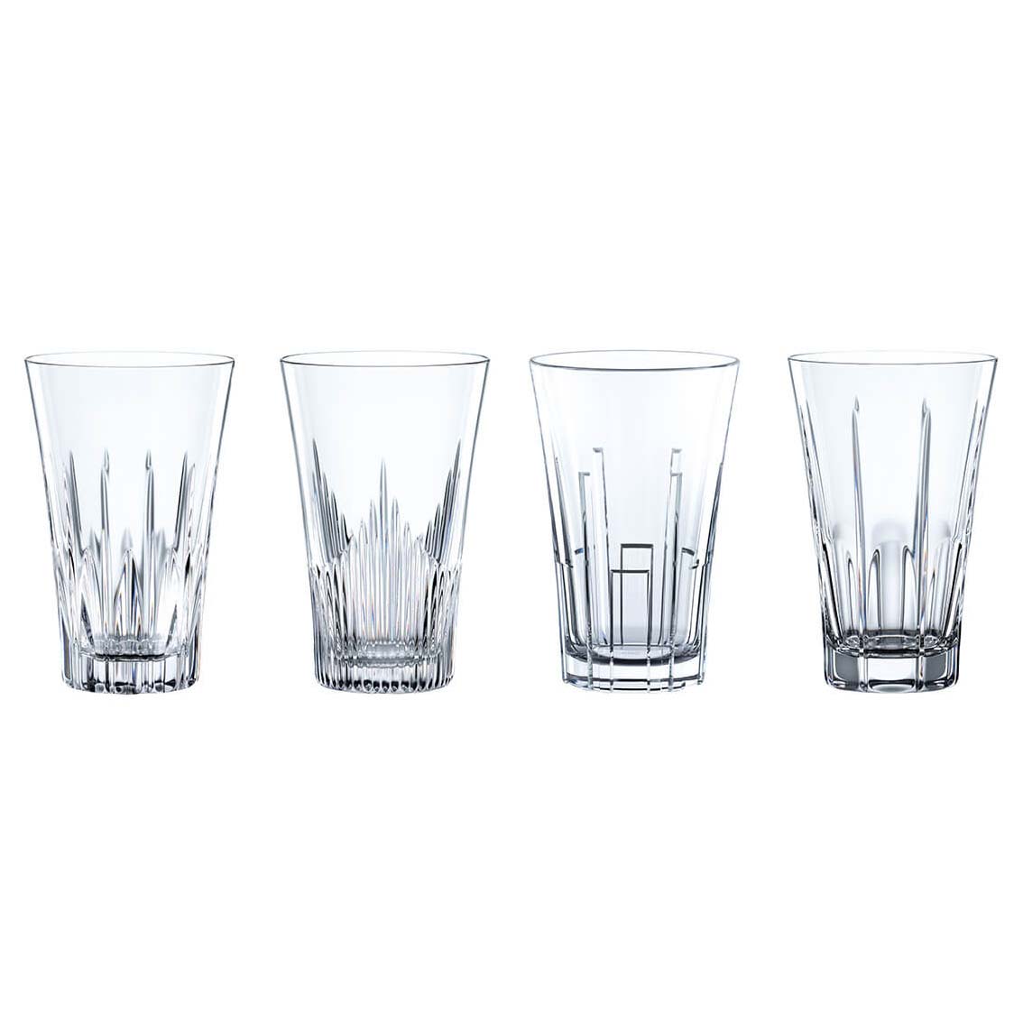 Nachtmann Classix Long Drink Glass, Set of 4, Crystal Hiball Glass, 14-Ounce Capacity - Royal Gift