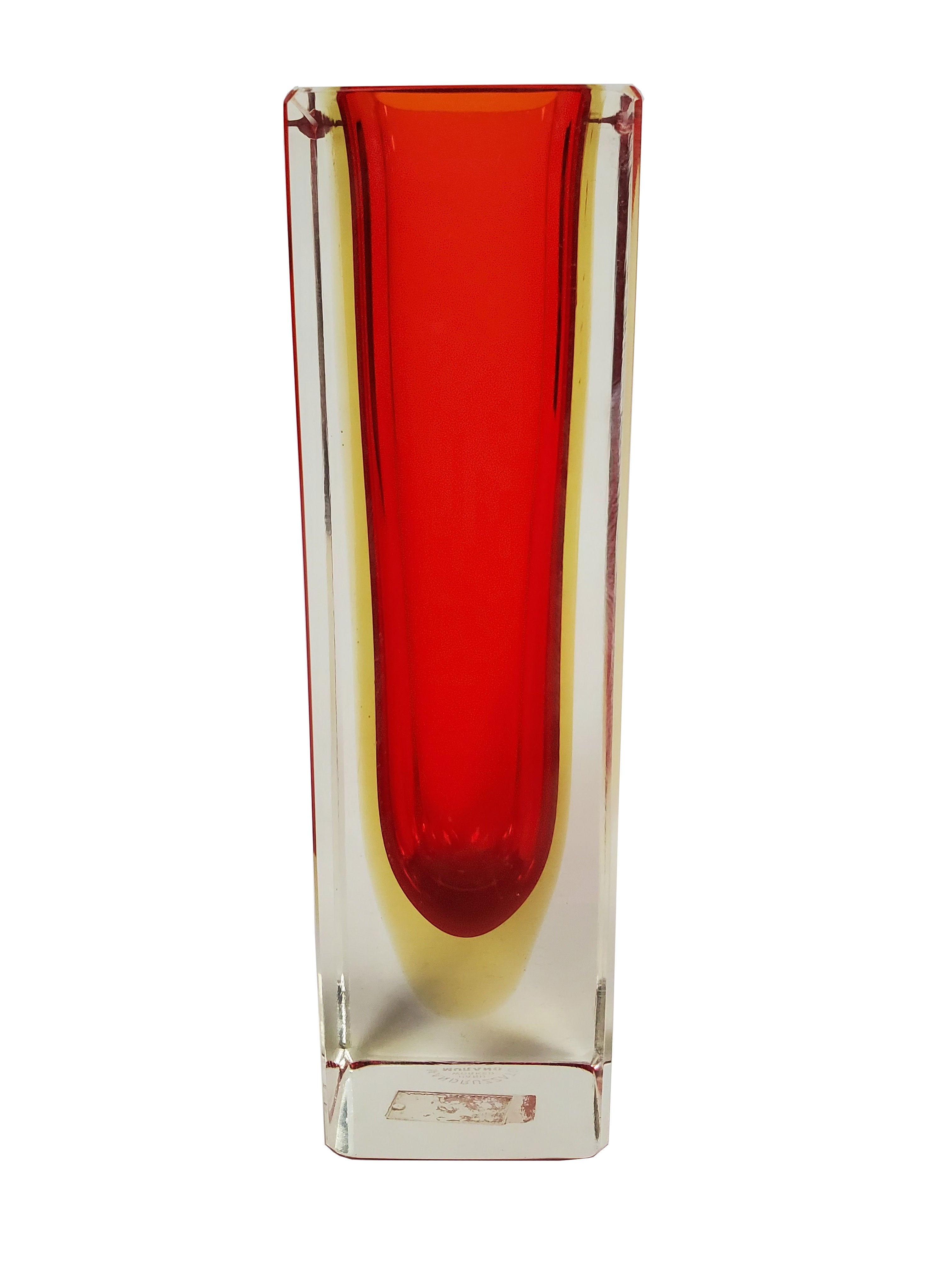 Murano Handmade Glass Vase - 6.5" x 1.75" - Royal Gift
