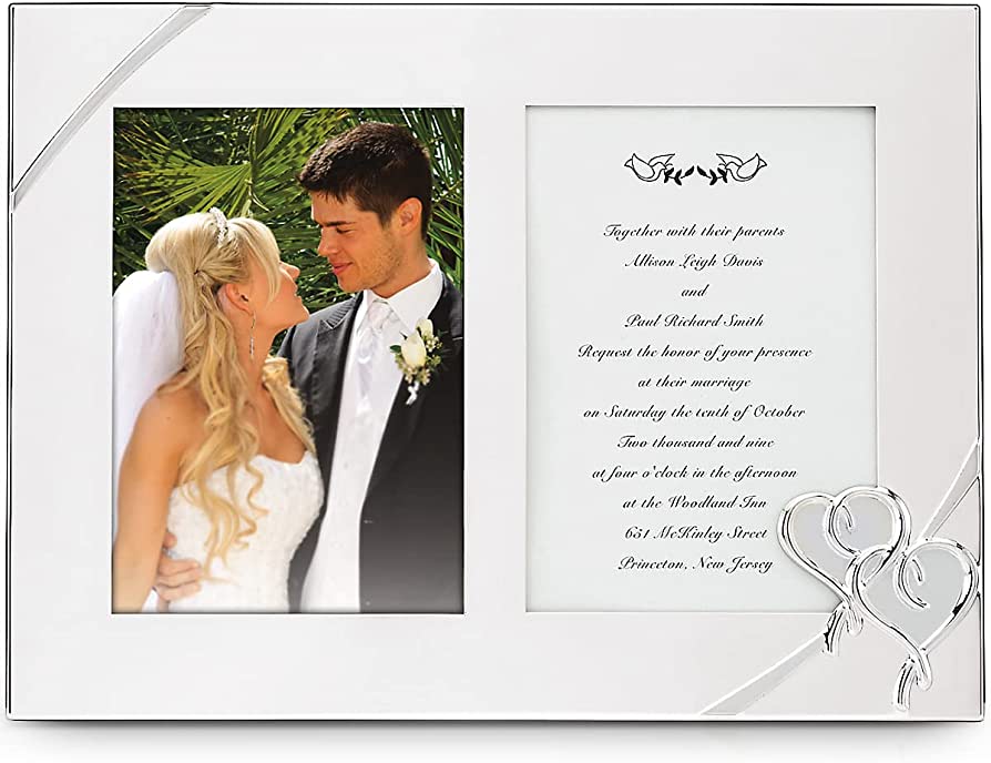 Lenox True Love Double Invitation Frame, 9-Inch - Royal Gift