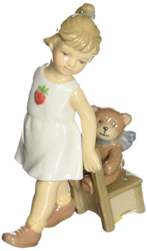 Cosmos Molly in White Dress with Special Bear Figurine - Royal Gift