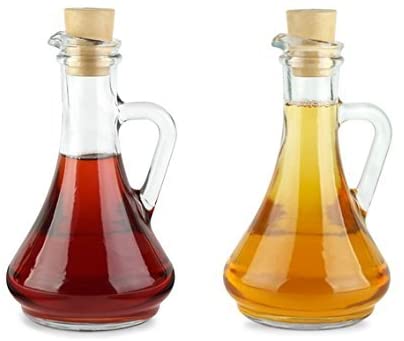 Oil & Vinegar Bottles 2PC, Glass Set 260ML 8.75-OZ - Royal Gift