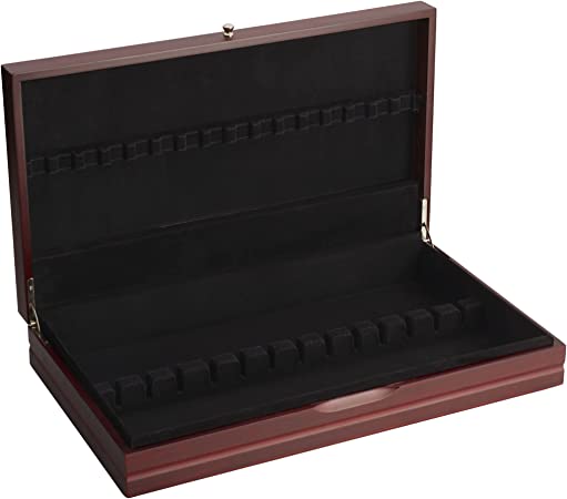 Wallace Chest Walnut good for up to 16 place settings - Royal Gift