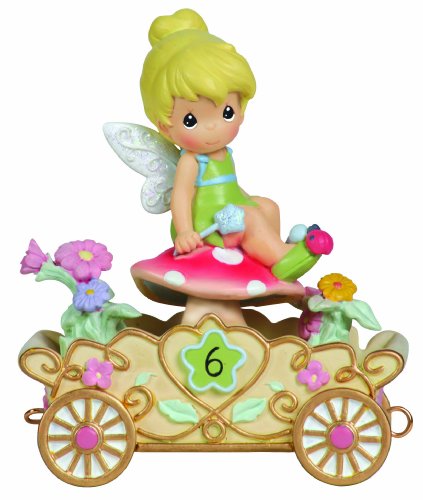 Precious Moments Disney Birthday Parade age 6 Tinkerbelle 'Have A Fairy Happy Birthday' -  Resin Figurine - Royal Gift