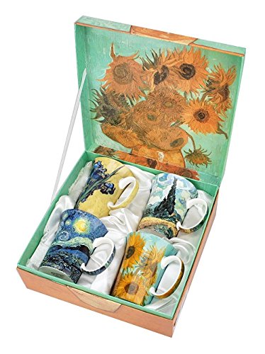 McIntosh Van Gogh Classics 4 Mugs, Multicolor - Royal Gift