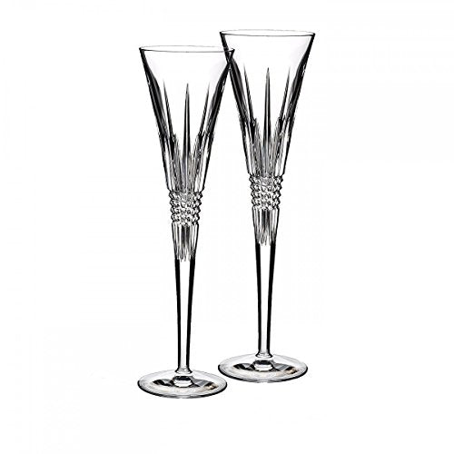 Waterford Lismore Diamond Toasting Flute Glass (Set of 2) - Royal Gift