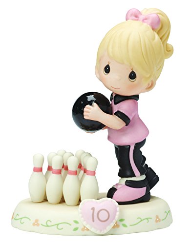 Precious Moments birthday Age 10 Girl, Growing in Grace Porcelain Figurine - Royal Gift