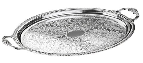 Queen Anne Oval Serving Tray 50X32CM - Royal Gift