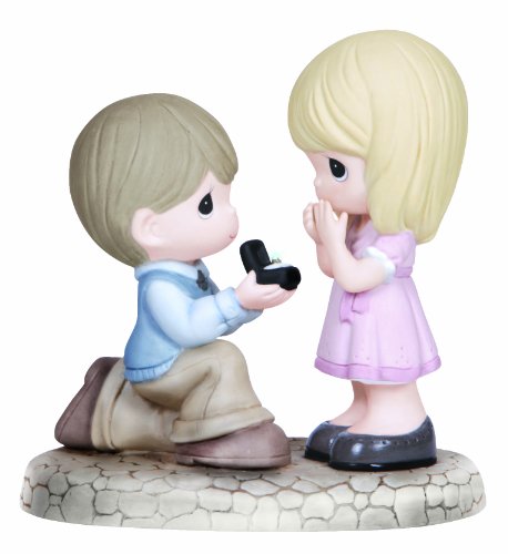 Precious Moments Figurine, Boy Proposing to Girl #13302 - Royal Gift